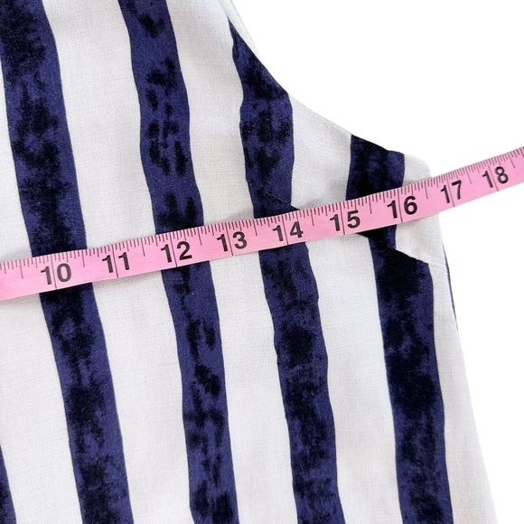 Lulu’s navy blue nautical stripe tank shift mini dress small summer vacation - Picture 12 of 16